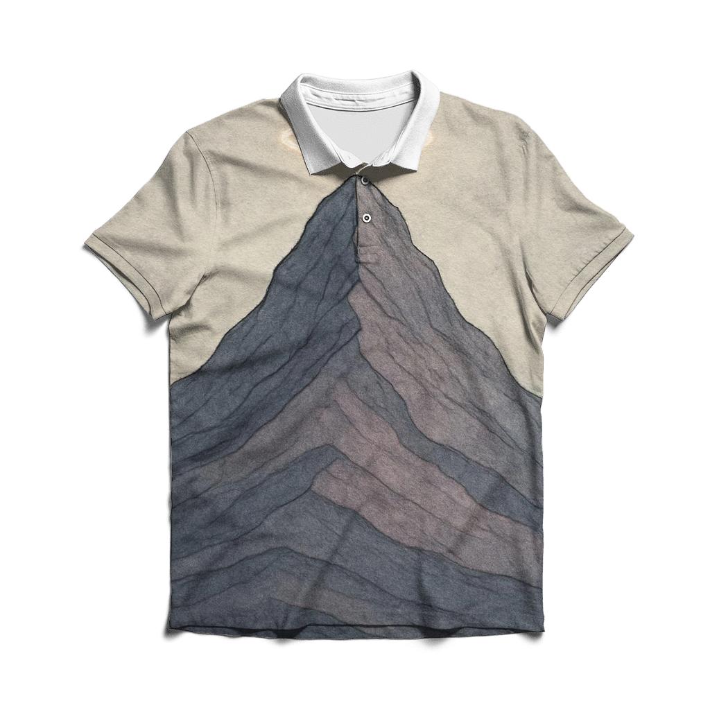 Mountain Of Still Echoes casual sports polo shirts