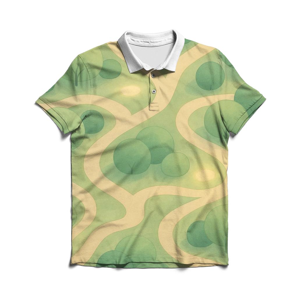 Garden Of Many Paths premium cotton polo shirts