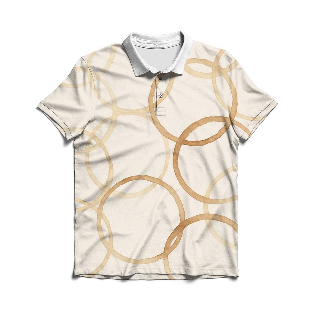 Porcelain Ring Echoes stylish collar polo tees