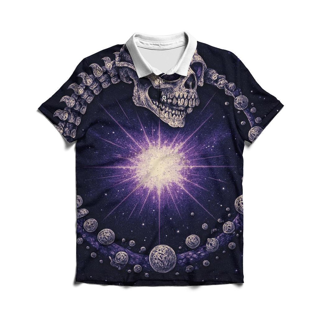 Stellar Spine Ouroboros casual sports polo shirts