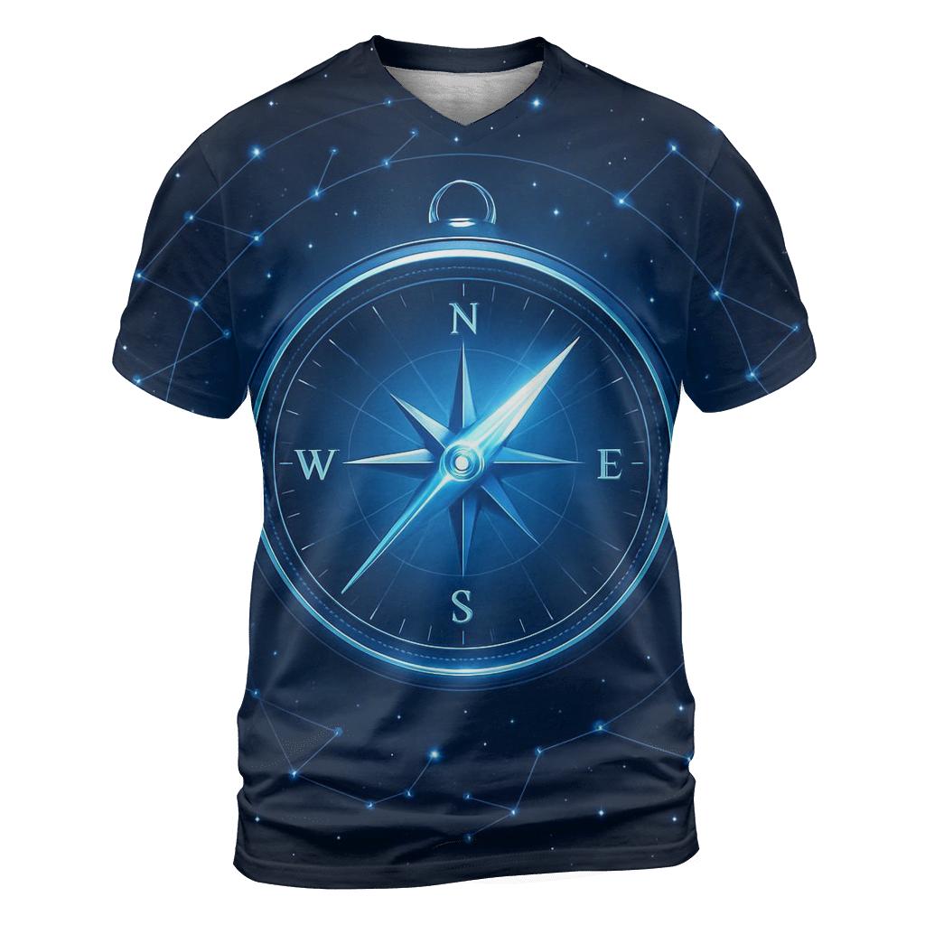 Stellar Compass Navigator designer pattern shirts