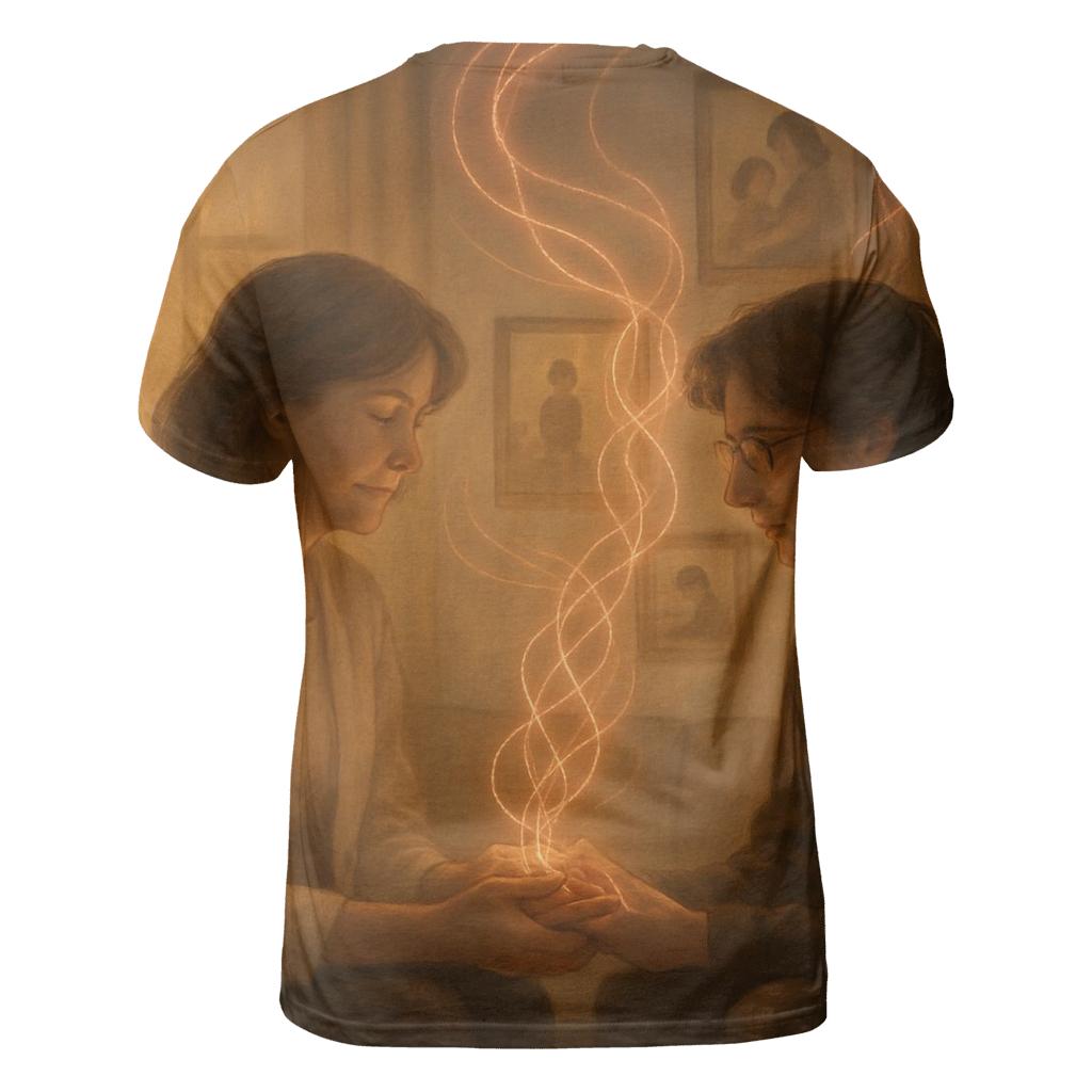 Heartstrings Between Generations artistic all-over print tops