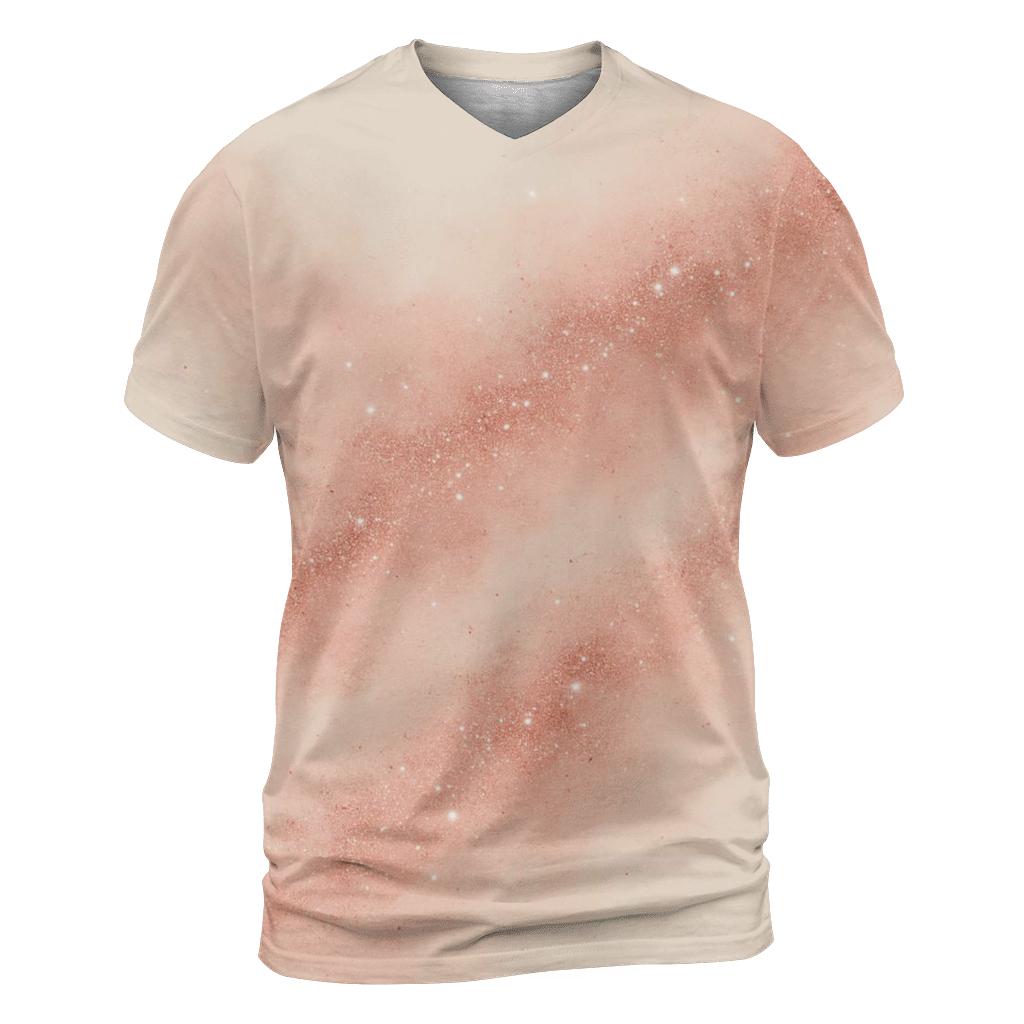 Rose Quartz Glitter Drift custom all-over print shirts