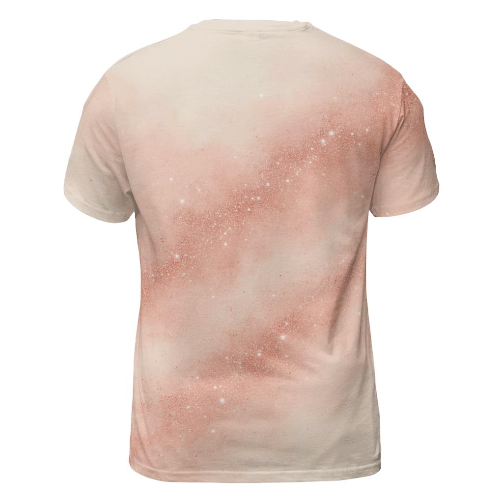 Rose Quartz Glitter Drift custom all-over print shirts