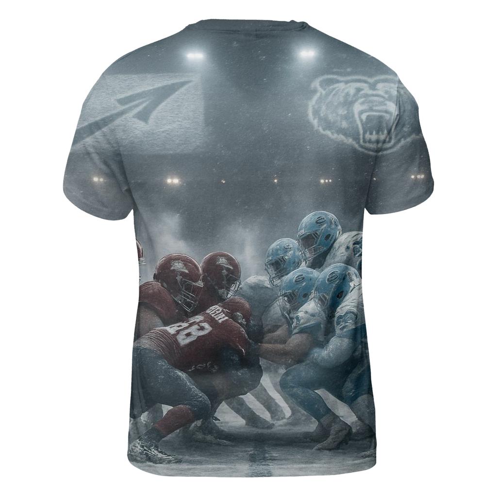 Frozen Yard Line Standoff Braves Vs Cubs vibrant all-over design tees