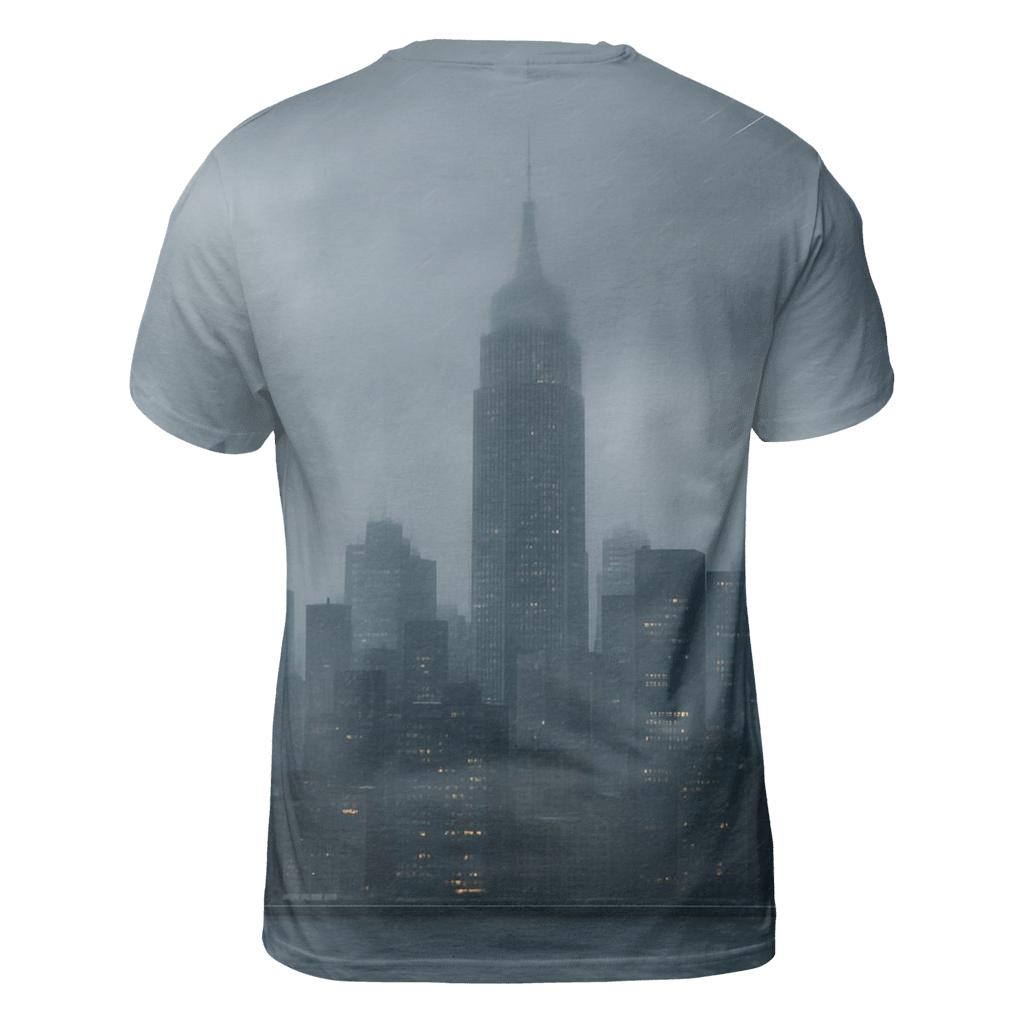 Winter Storm Closing In On Midtown designer pattern shirts