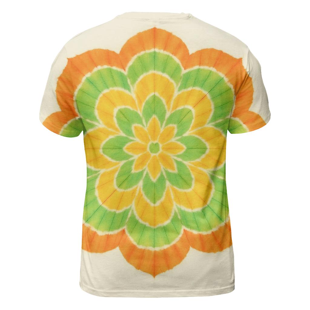 Citrus Bloom Mandala Rosette creative print fashion shirts