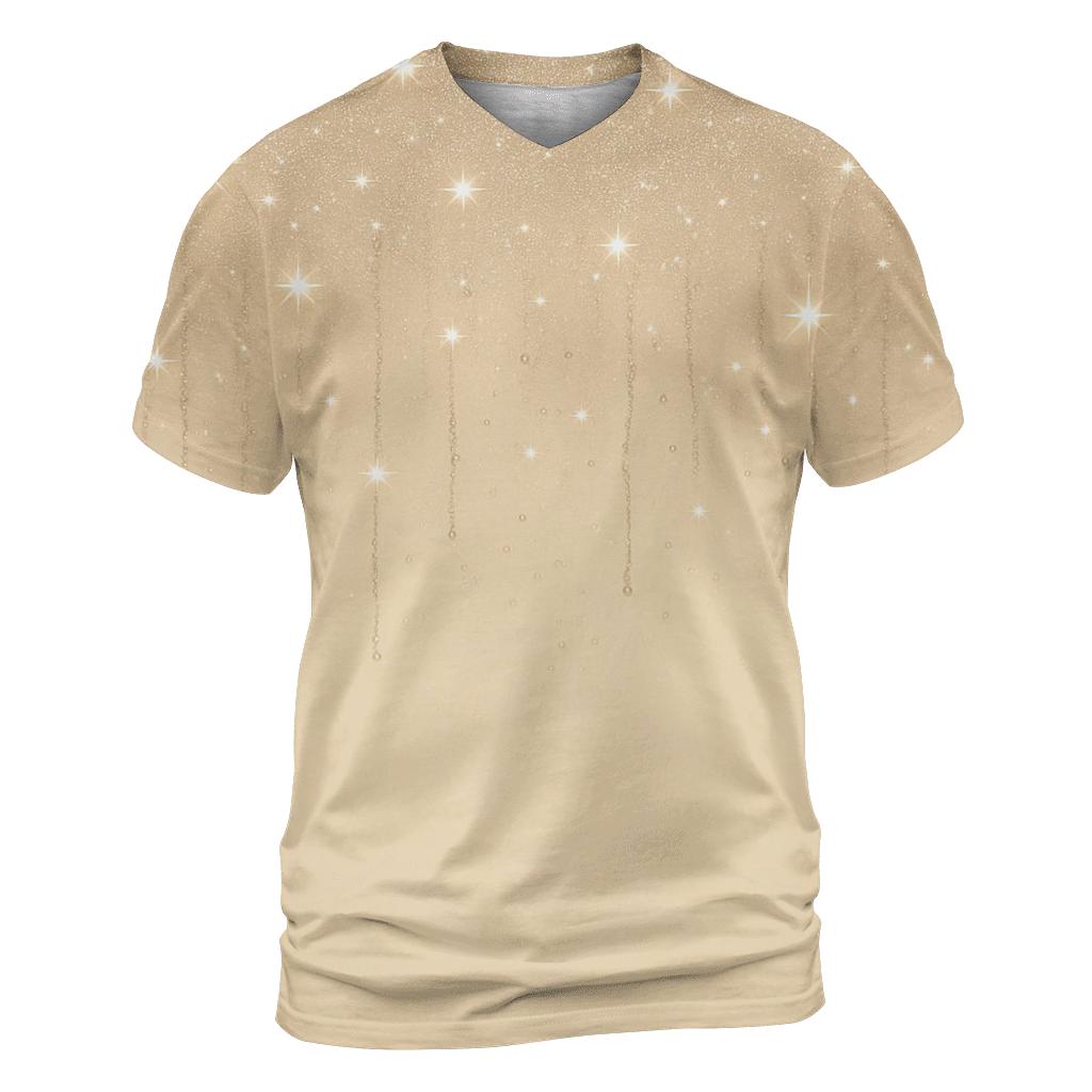 Champagne Stardust Veil designer pattern shirts