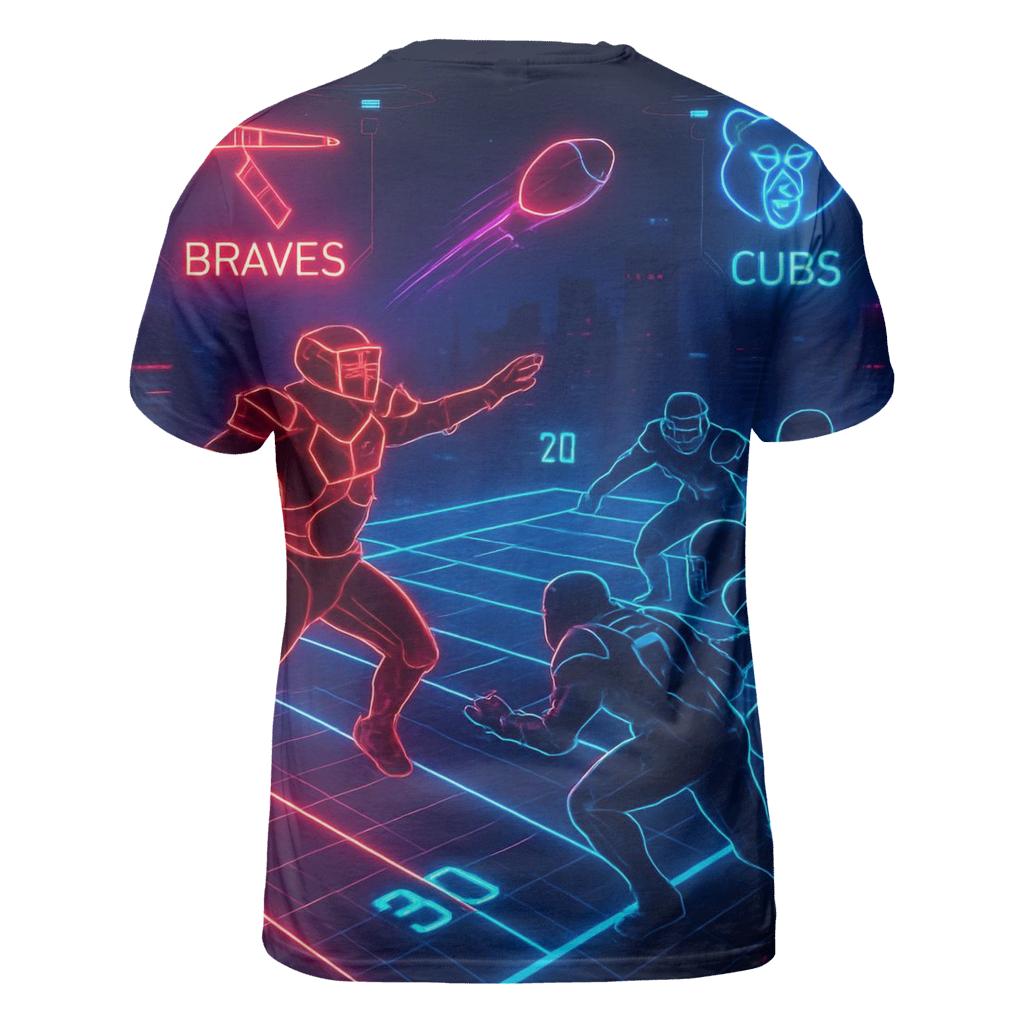 Neon Cyber Turf Braves Vs Cubs trendy printed shirt styles
