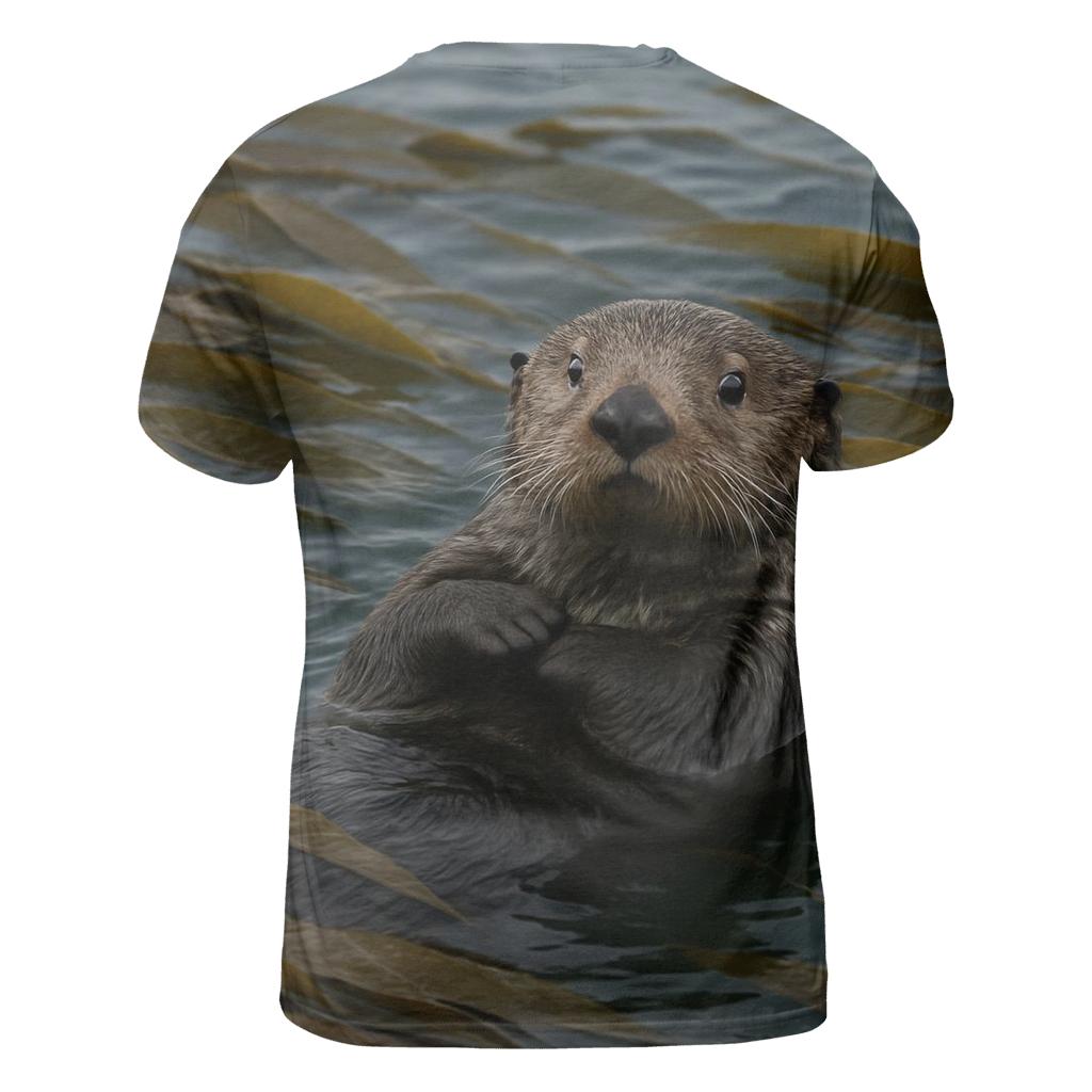 Kelp Forest Patrol Sea Otter trendy printed shirt styles
