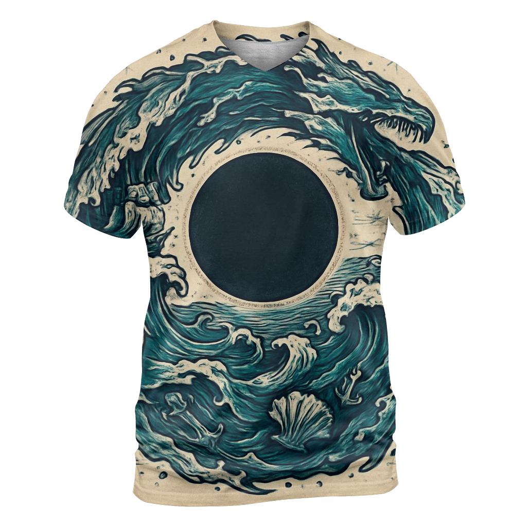 Tidal Eclipse Ouroboros designer pattern shirts