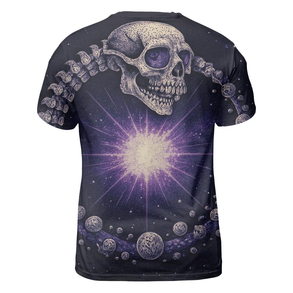 Stellar Spine Ouroboros creative print fashion shirts