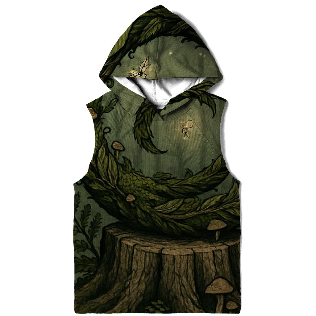 Forest Spirit Ouroboros printed hoodies