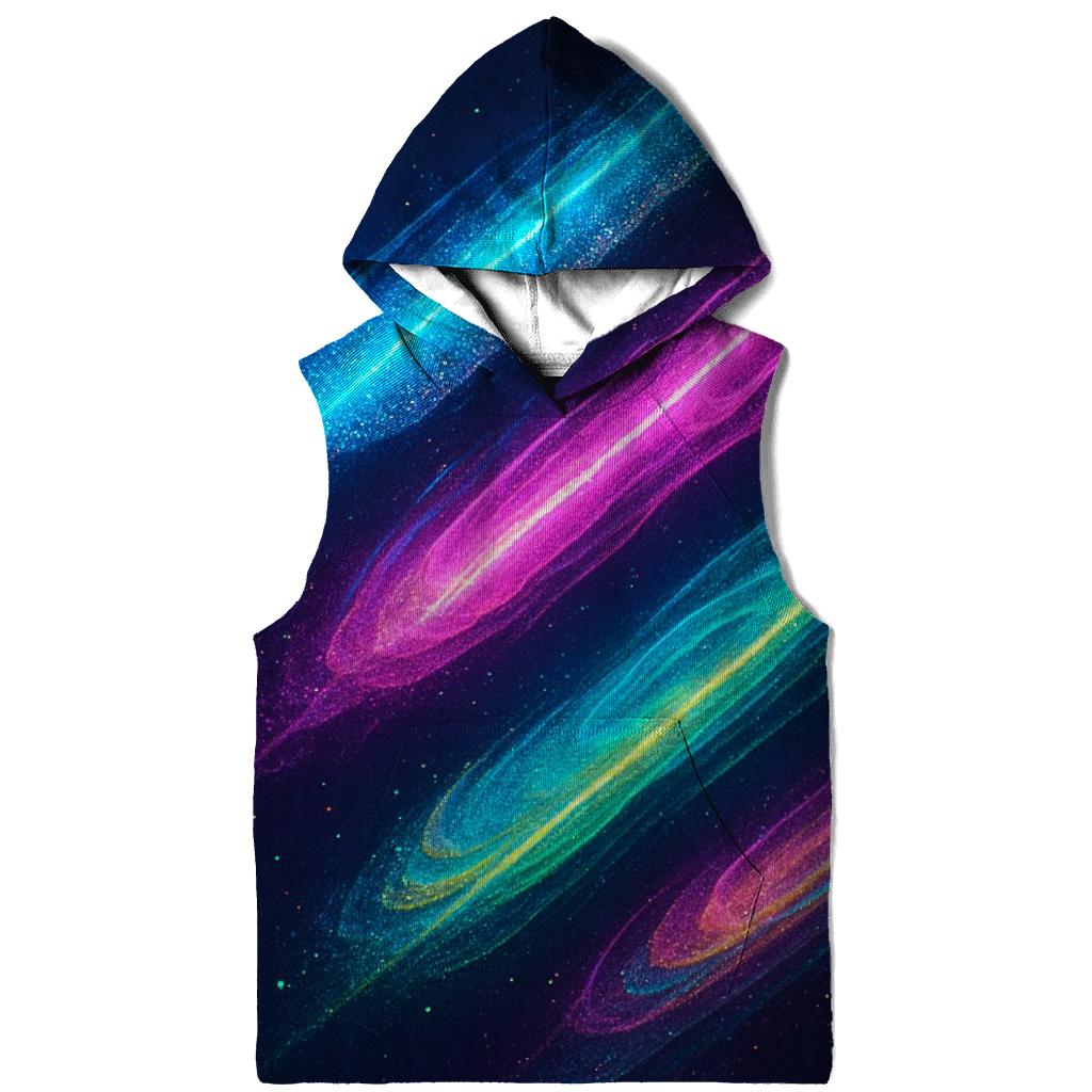 Neon Comet Cascade pullover hoodies