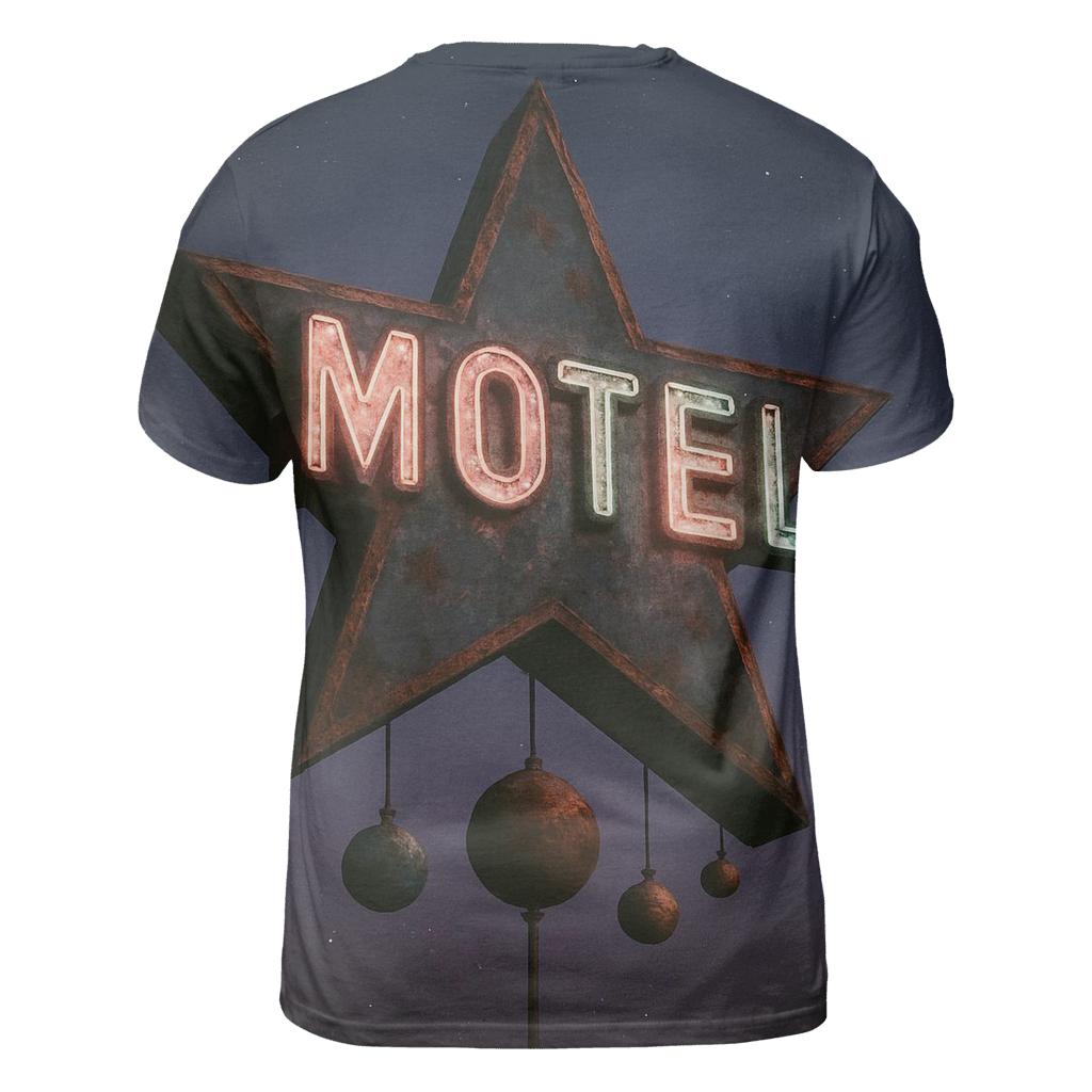Faded Neon Star Motel Sign personalized full print shirts