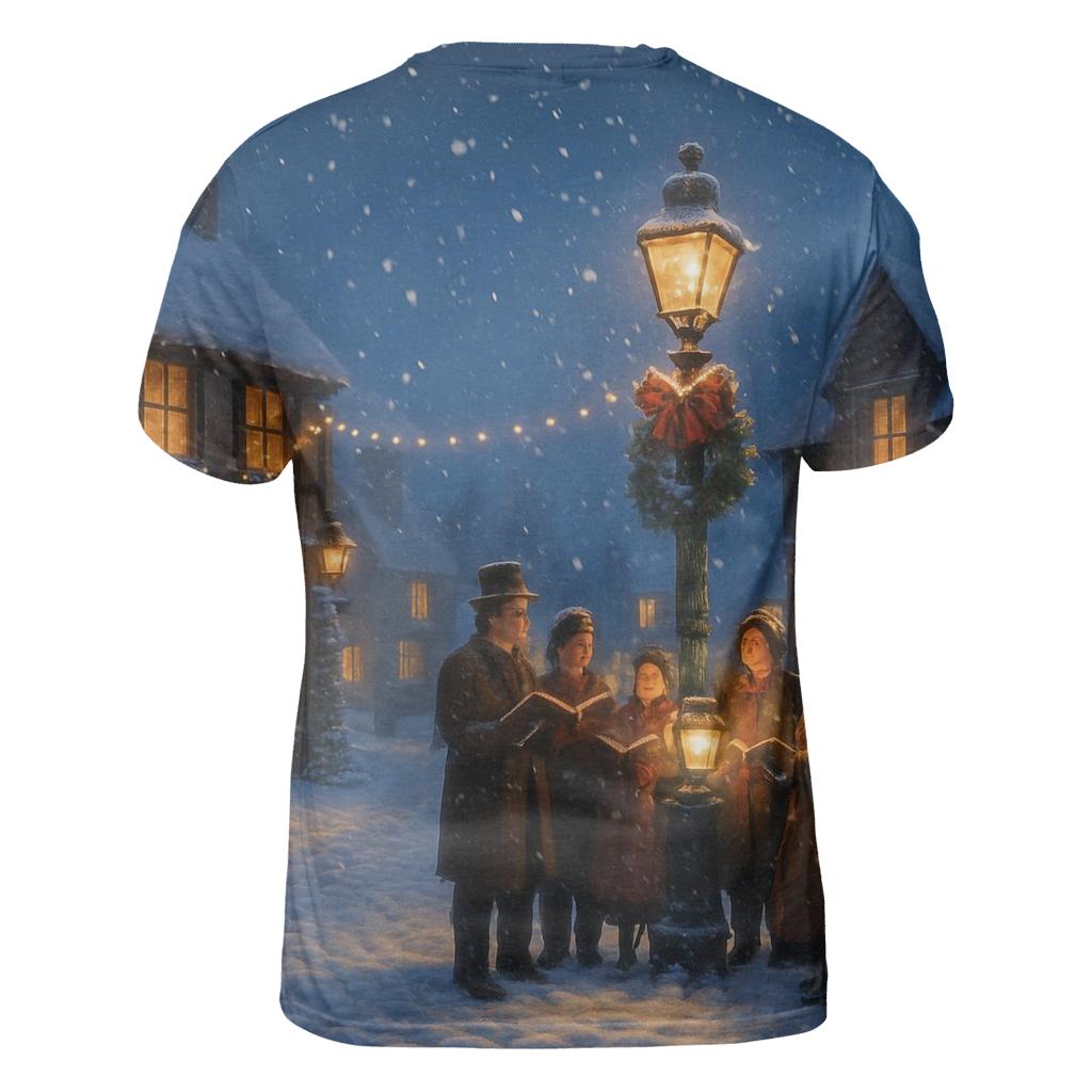 Snowy Village Carol Night custom all-over print shirts