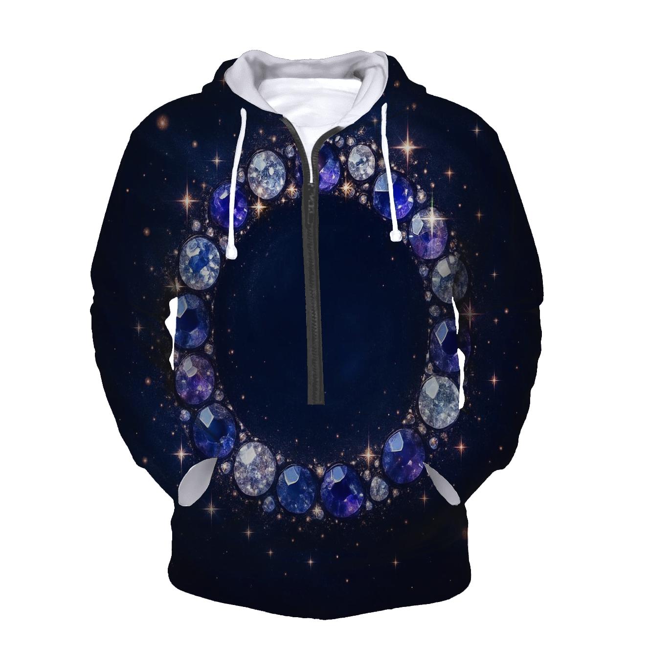 Celestial Gem Halo designer hoodies