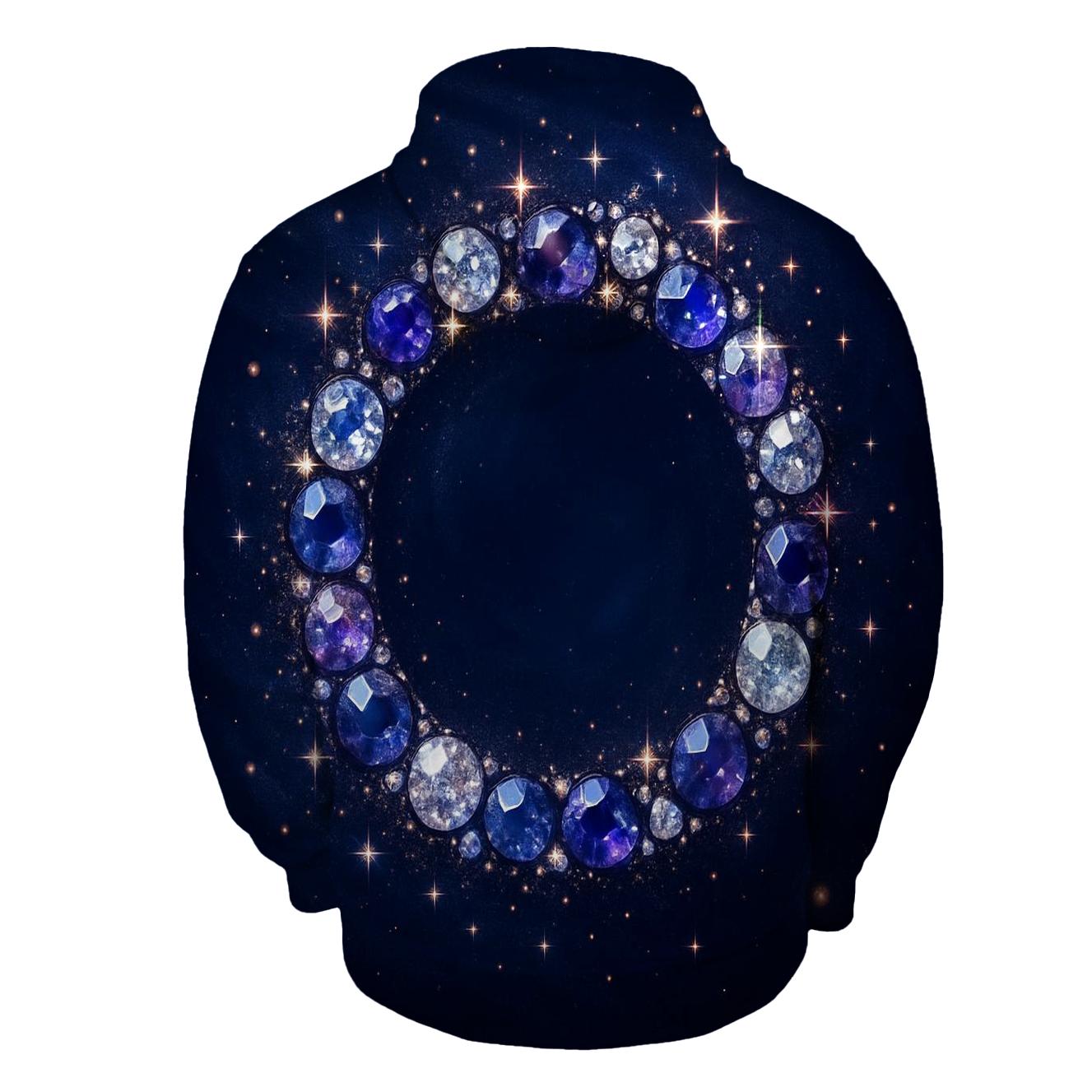 Celestial Gem Halo designer hoodies