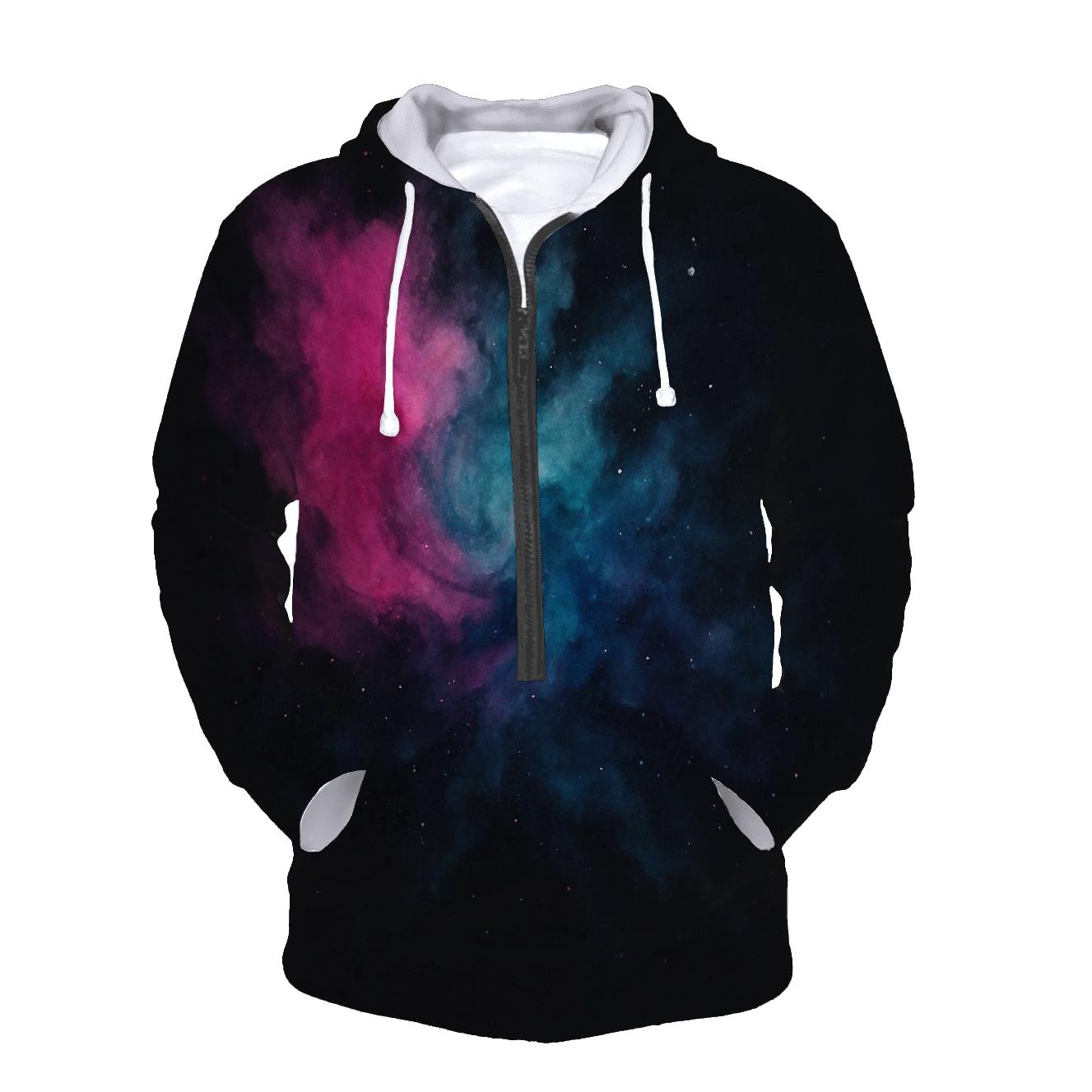 Nebula Ink Bloom zip-up hoodies
