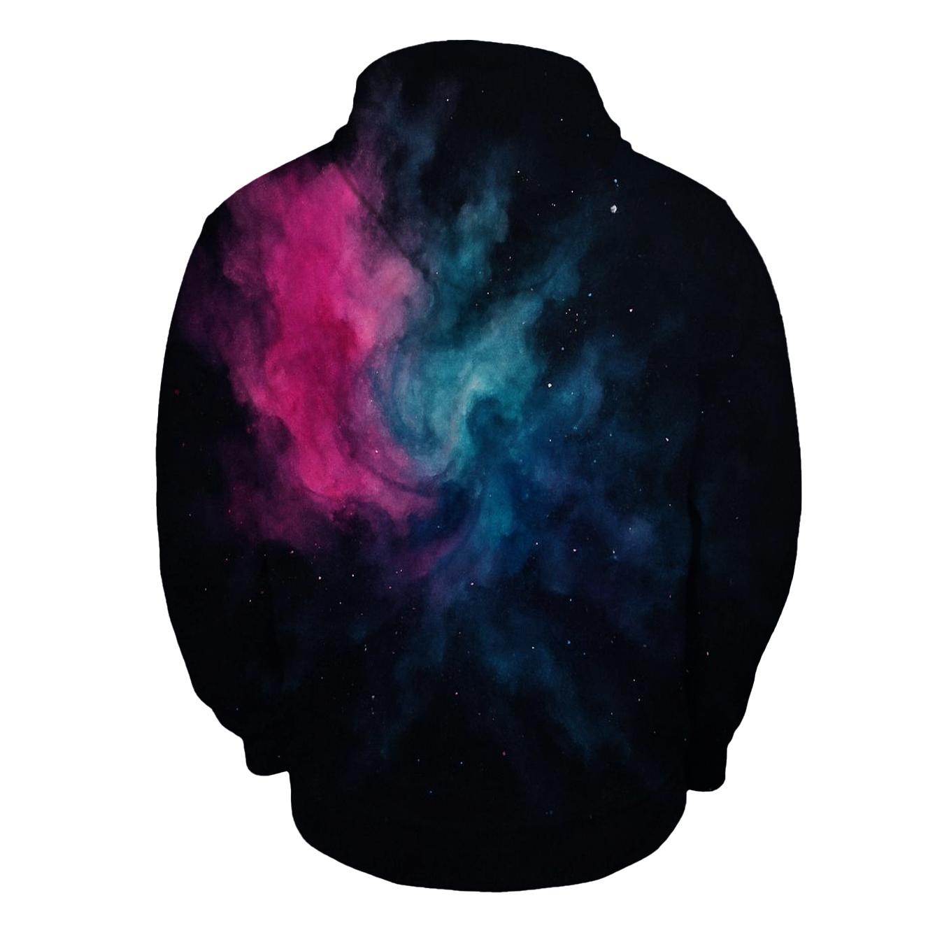Nebula Ink Bloom zip-up hoodies