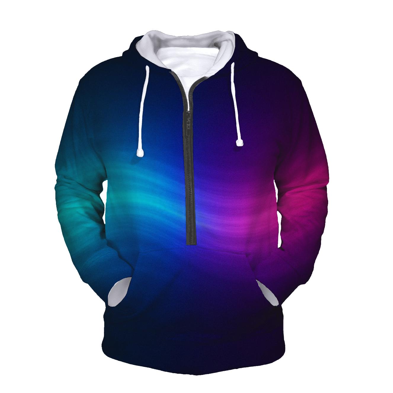 Neon Tide Flow printed hoodies