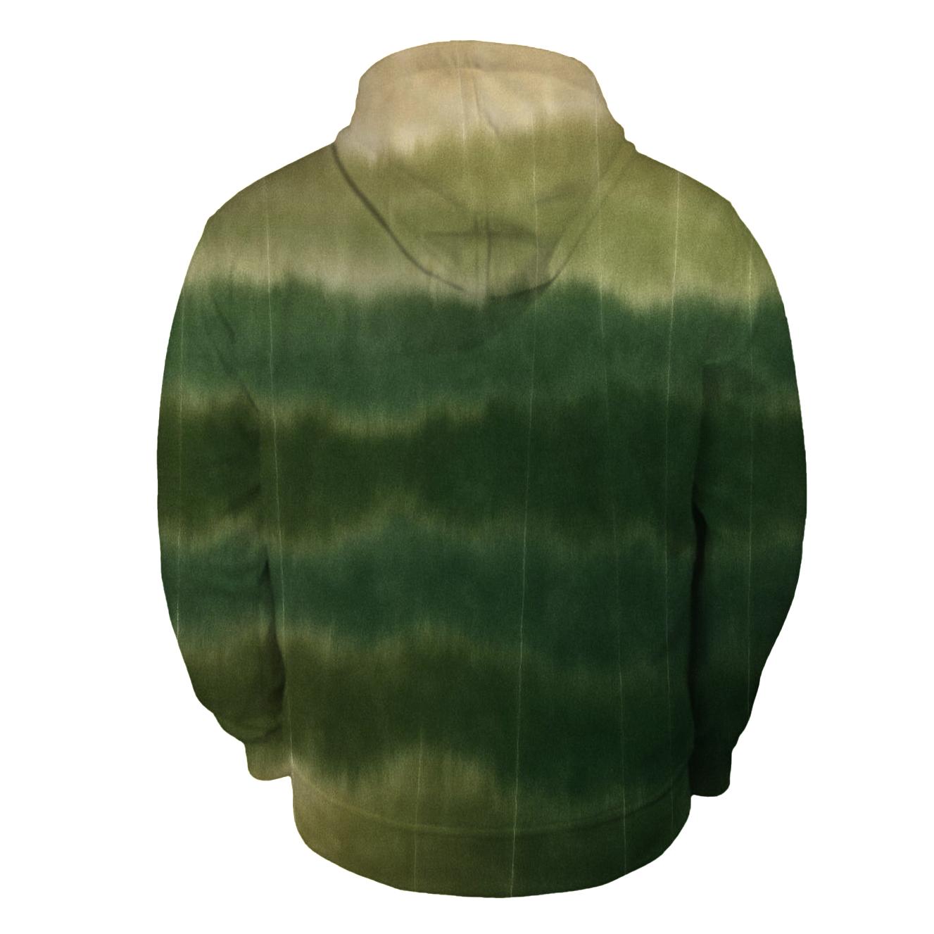 Forest Horizon Stripe Ombre zip-up hoodies