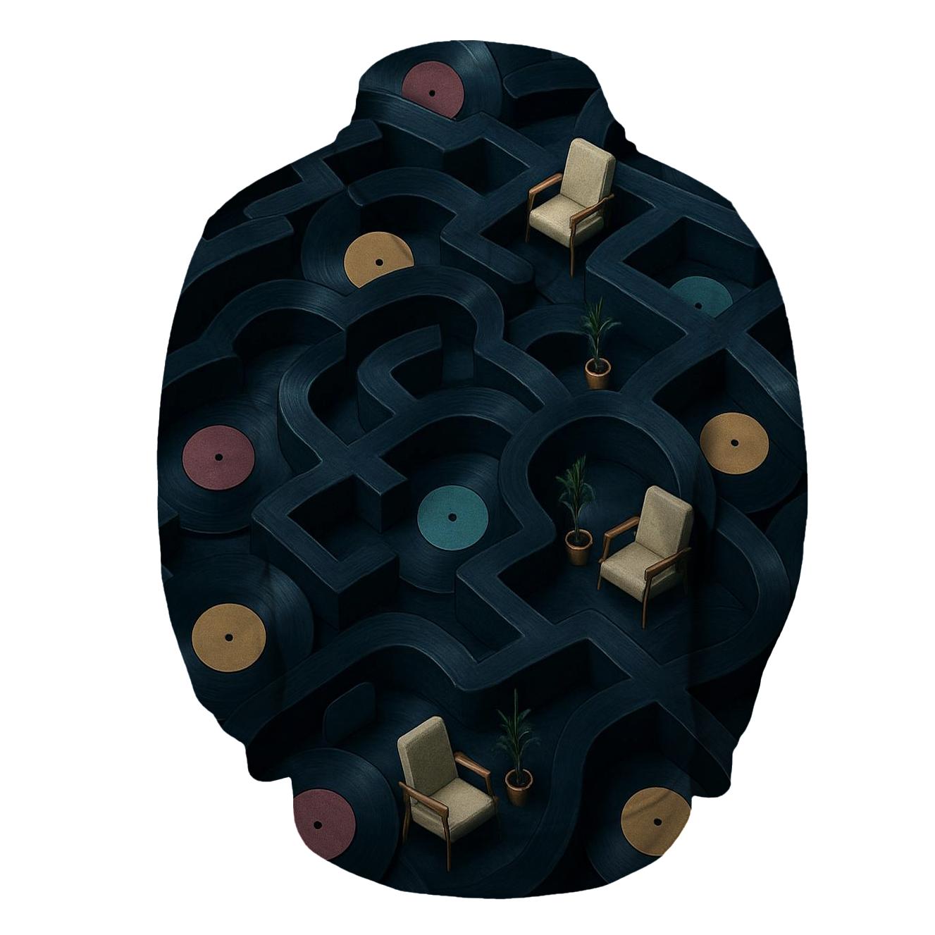 Vinyl Labyrinth Lounge graphic hoodies