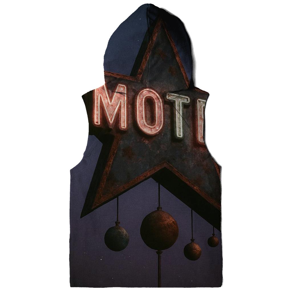 Faded Neon Star Motel Sign designer hoodies