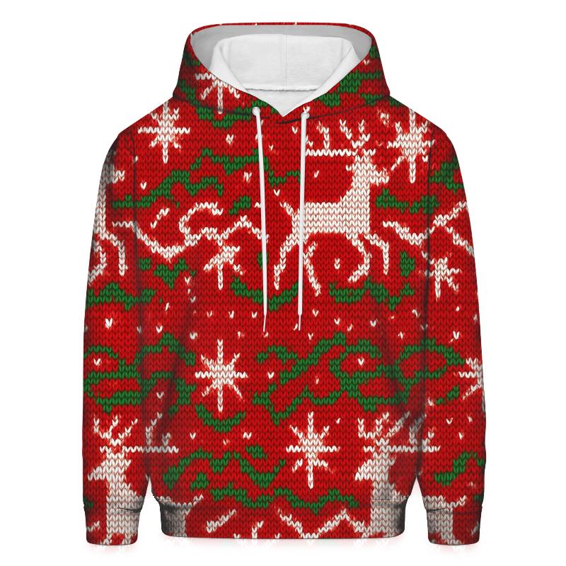 Tangled Tinsel Reindeer Bands designer hoodies