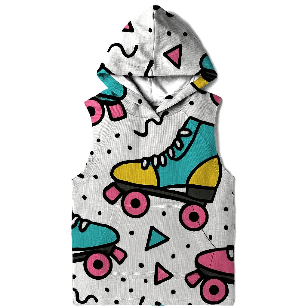 Memphis Roller Skates Pattern graphic hoodies