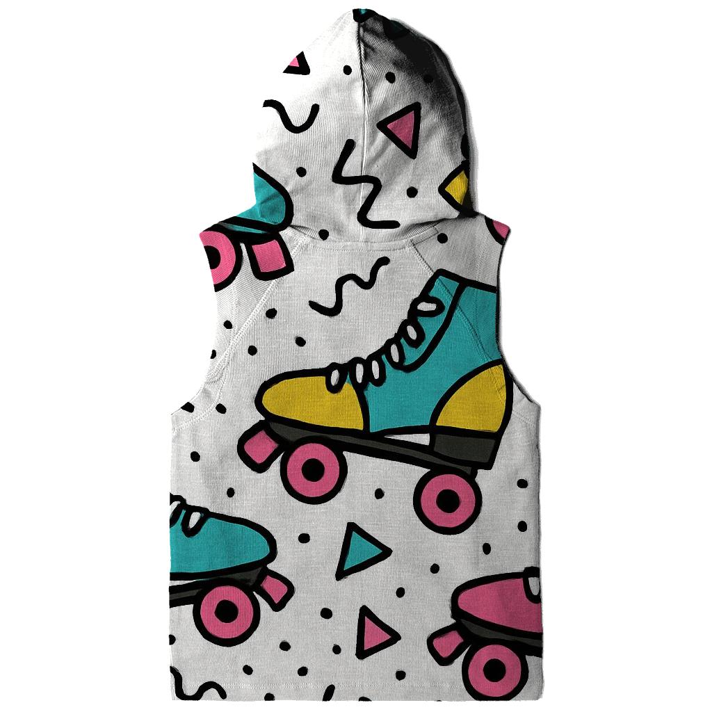 Memphis Roller Skates Pattern graphic hoodies