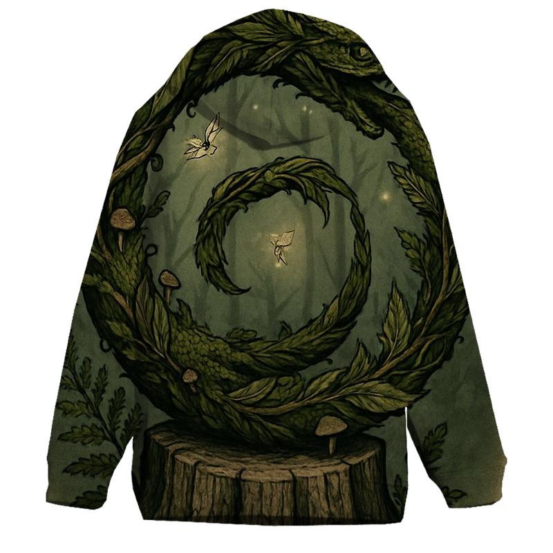 Forest Spirit Ouroboros hoodie trends