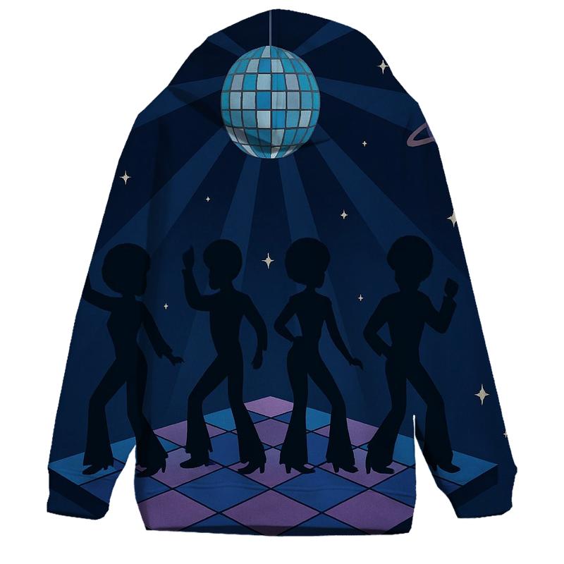 Cosmic Disco Groove premium hoodies
