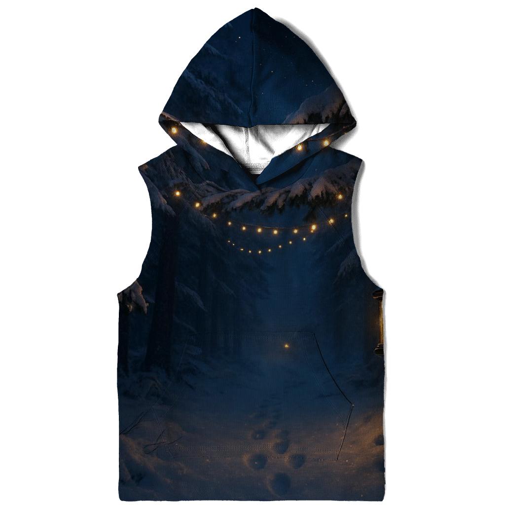 Starlit Christmas Forest Path hoodie trends