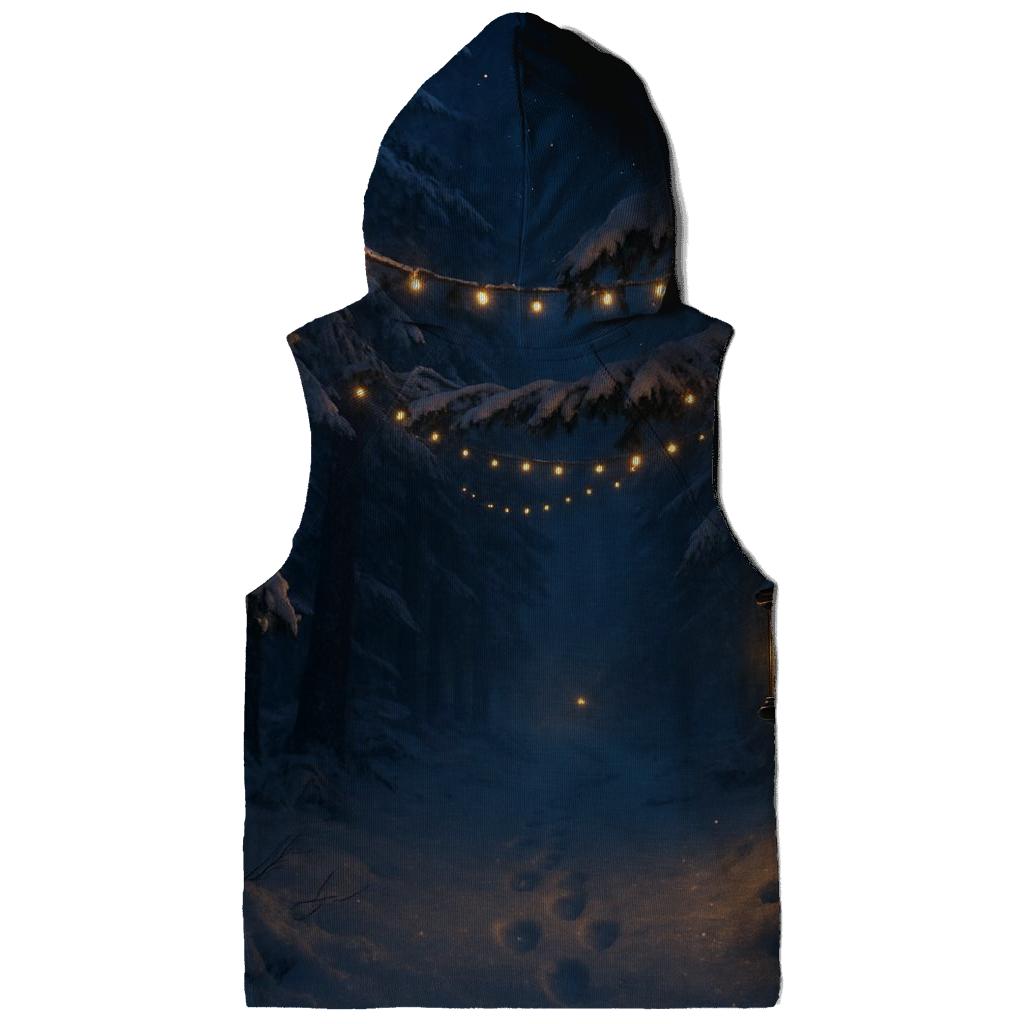 Starlit Christmas Forest Path hoodie trends