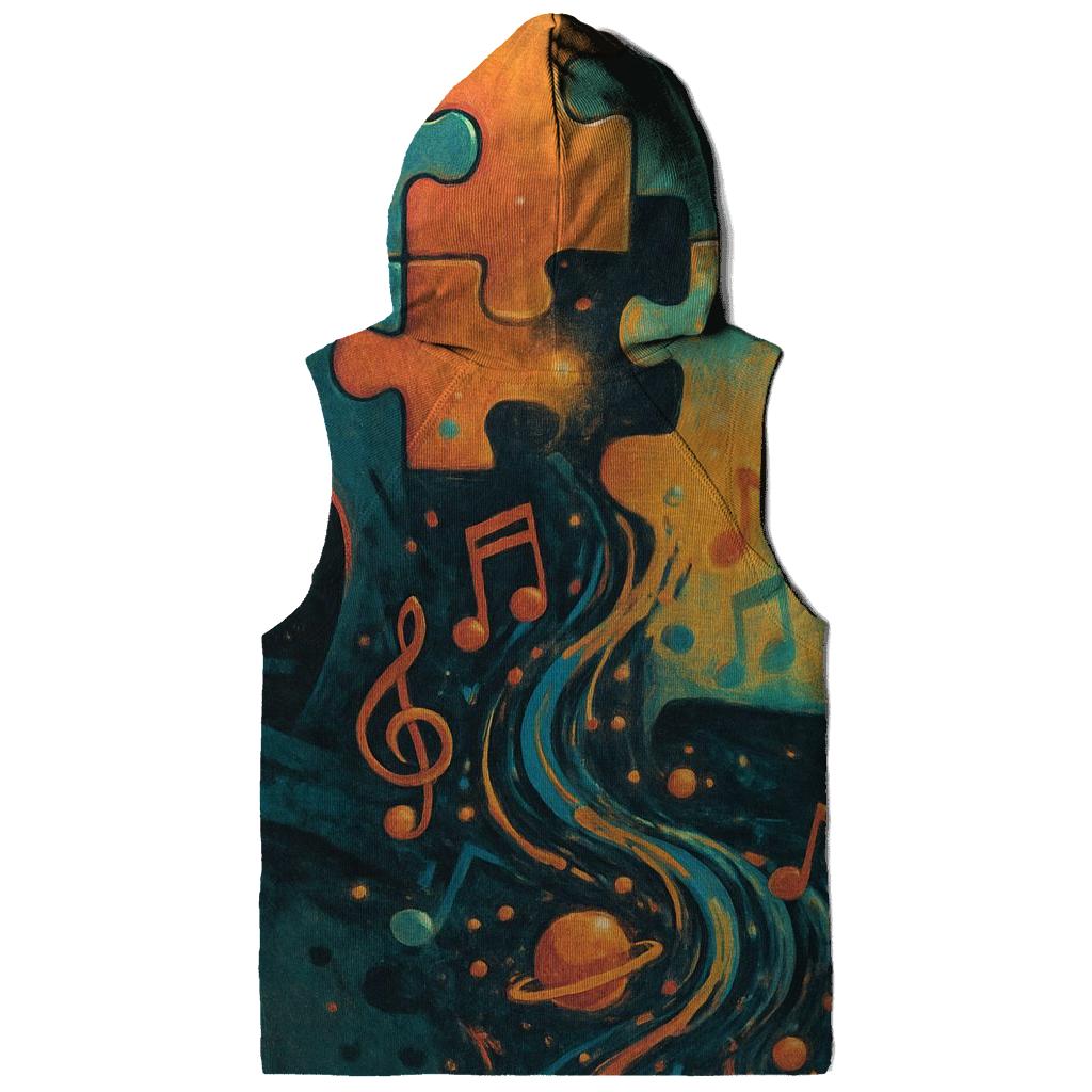 Puzzle Head Melody zip-up hoodies