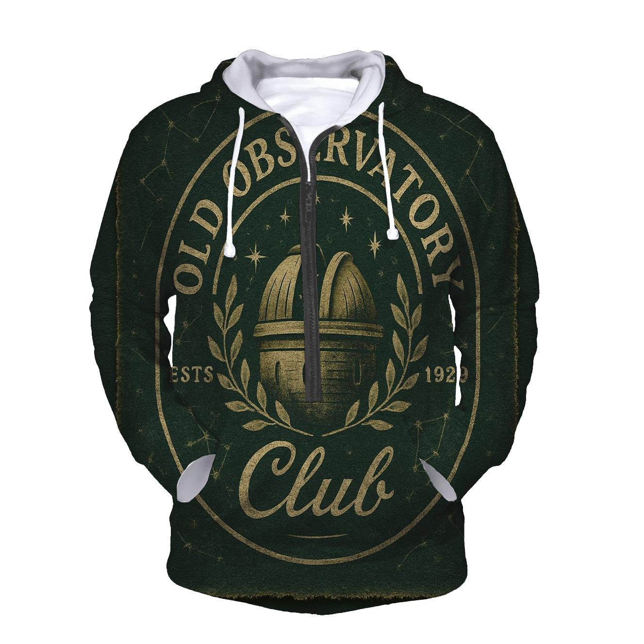 Old Observatory Club Emblem heavyweight hoodies