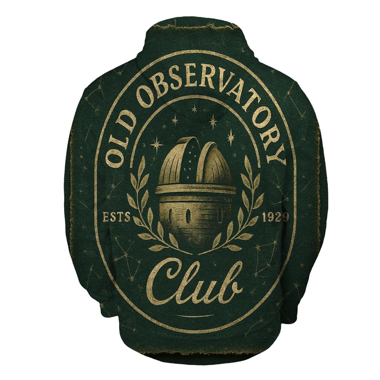 Old Observatory Club Emblem heavyweight hoodies