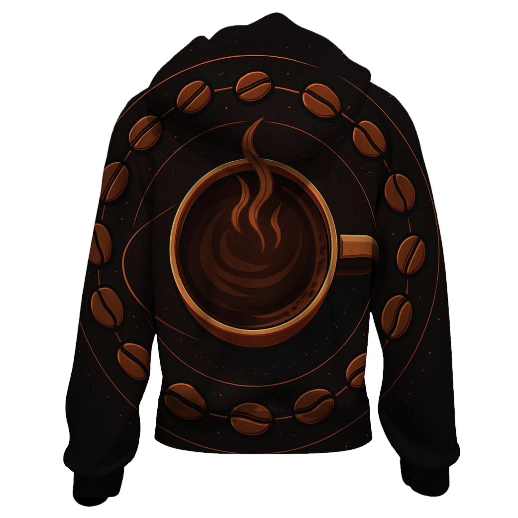 Copper Roast Orbit printed hoodies
