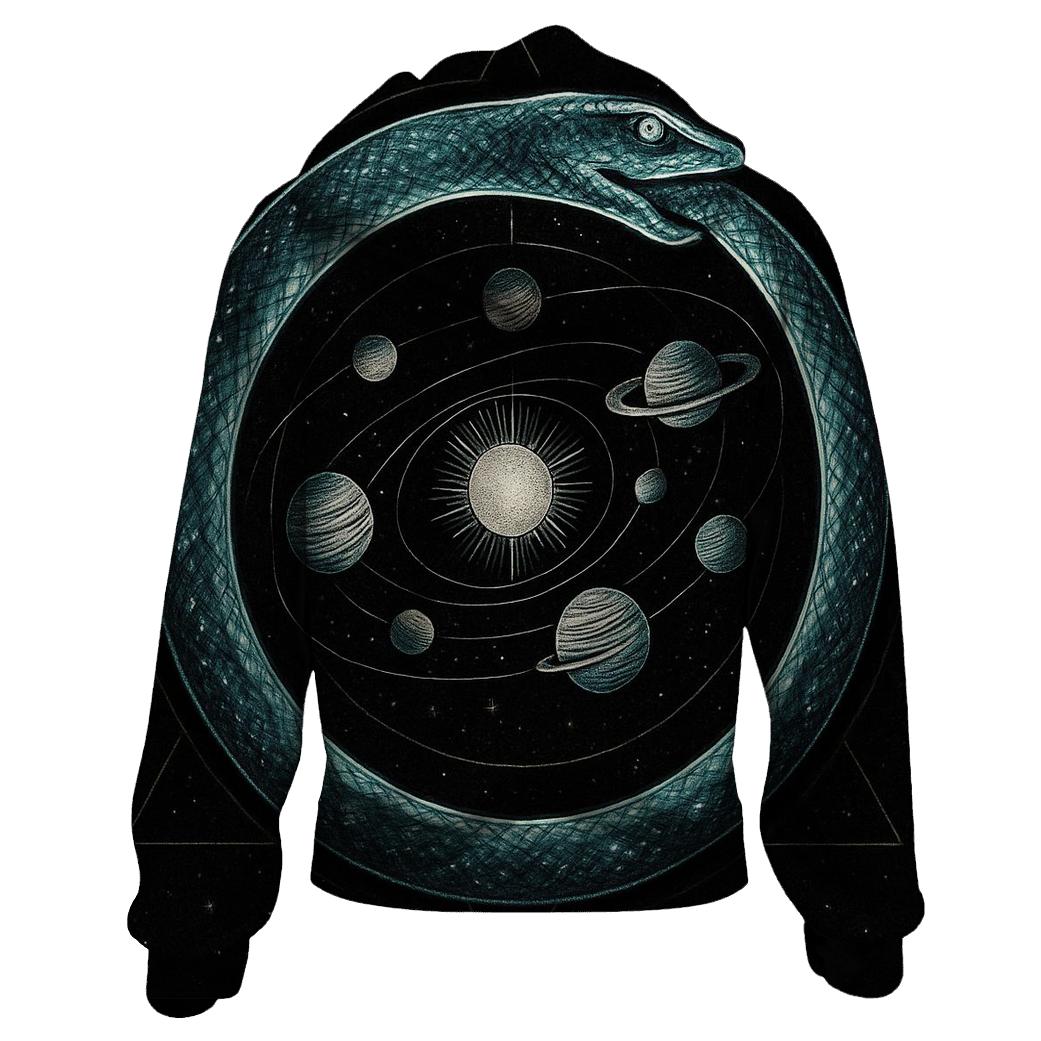 Celestial Circuit Ouroboros hoodie designs