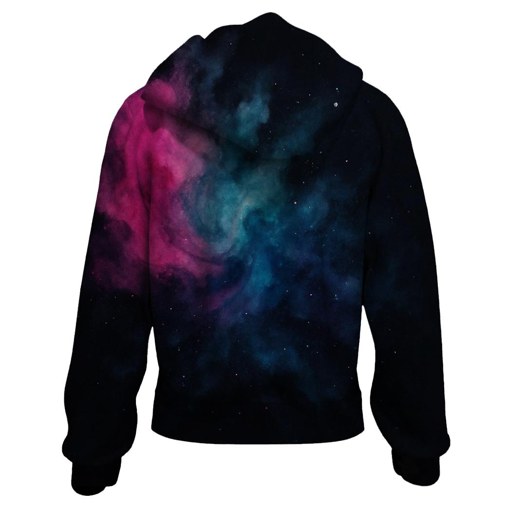 Nebula Ink Bloom embroidered hoodies