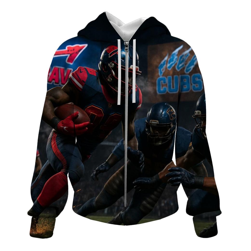 Gridiron Thunder Clash Braves Vs Cubs hoodie styles