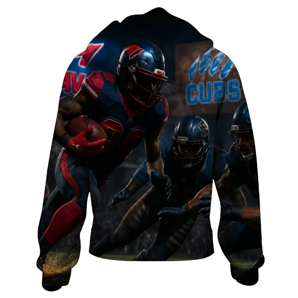Gridiron Thunder Clash Braves Vs Cubs hoodie styles