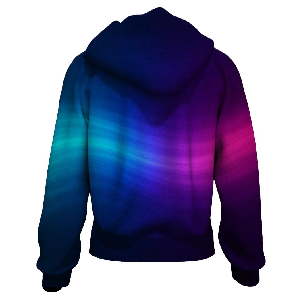 Neon Tide Flow embroidered hoodies