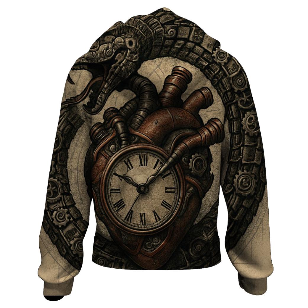 Mechanical Heart Ouroboros pullover hoodies