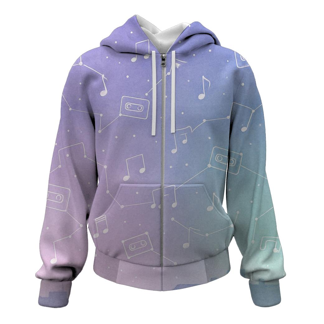 Pastel Cassette Constellations hoodie designs