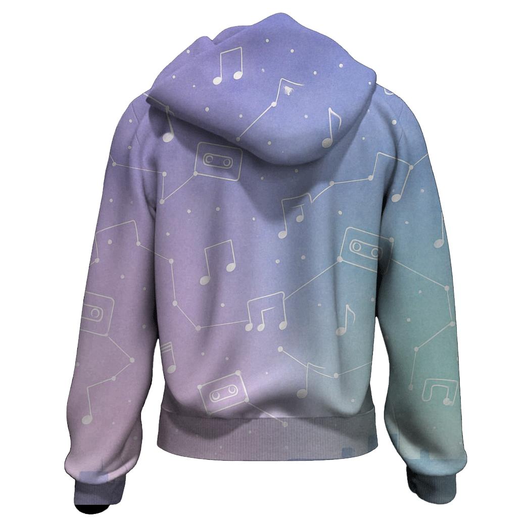 Pastel Cassette Constellations hoodie designs
