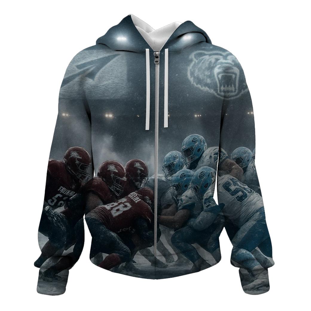 Frozen Yard Line Standoff Braves Vs Cubs printed hoodies