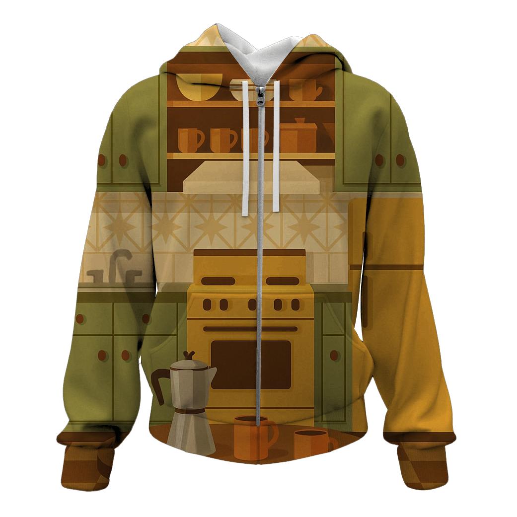 Retro Kitchen Morning hoodie trends