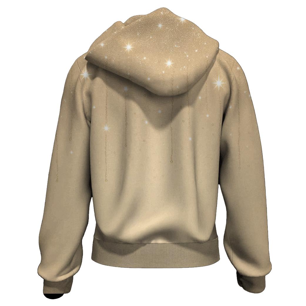 Champagne Stardust Veil graphic hoodies